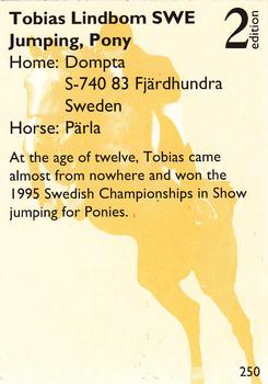 1995 Collect-A-Card Equestrian #250 Tobias Lindbom / Parla Back